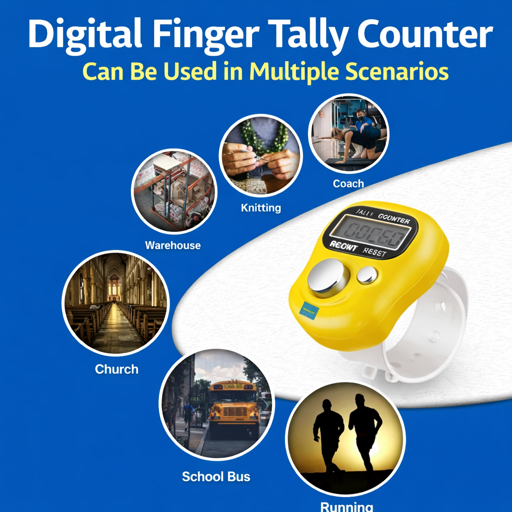 Digital Ring Jap Counter – Adjustable Finger Tally Counter