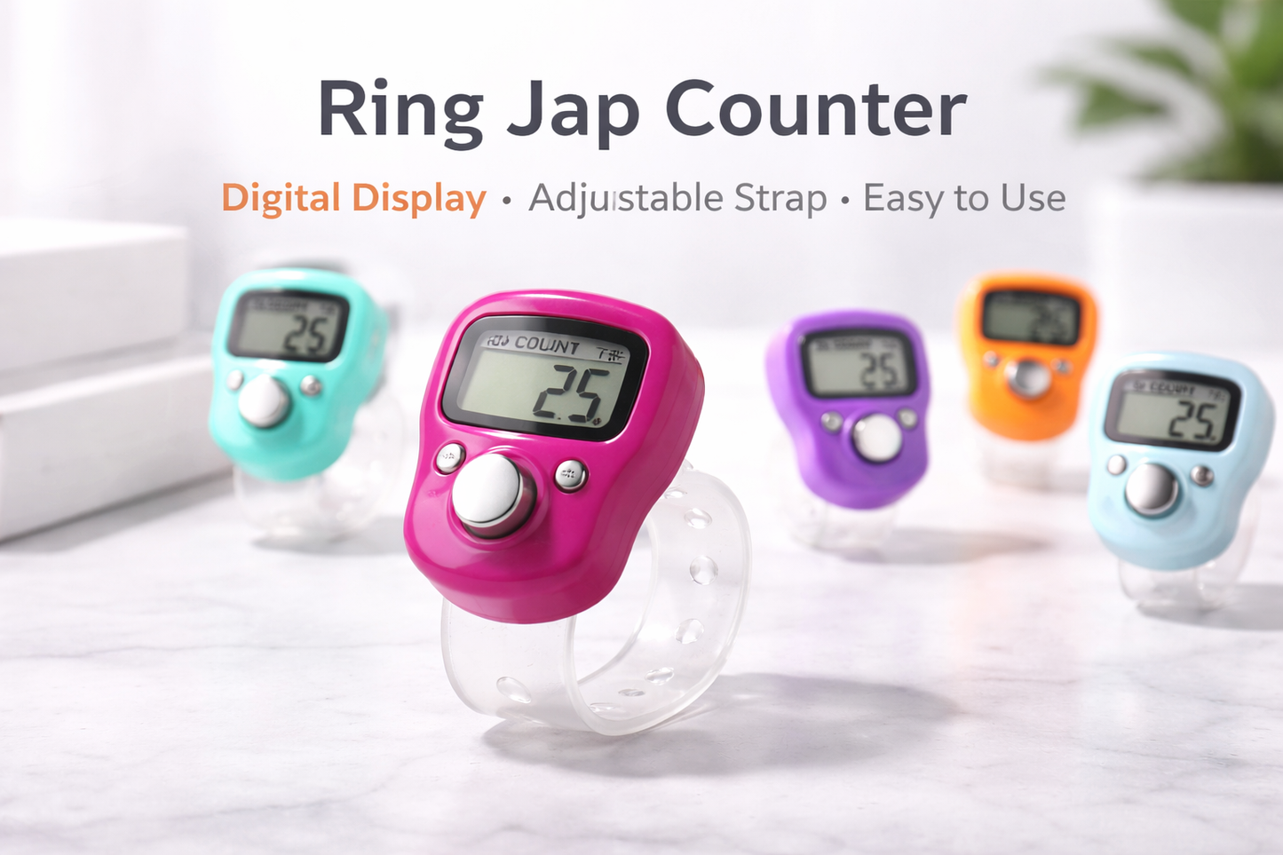 Digital Ring Jap Counter – Adjustable Finger Tally Counter