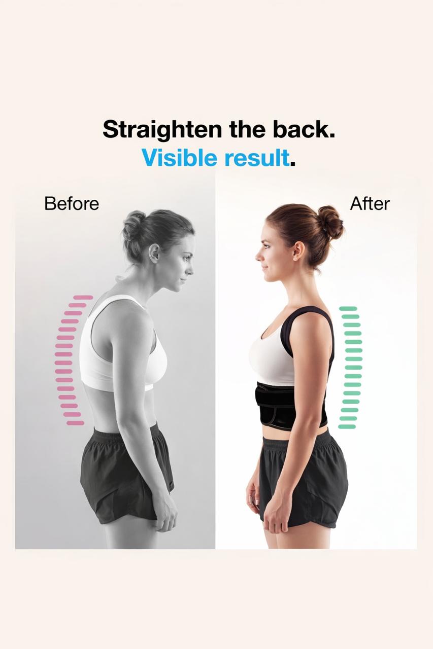 Adjustable Posture Corrector Back Support Belt for Men & Women