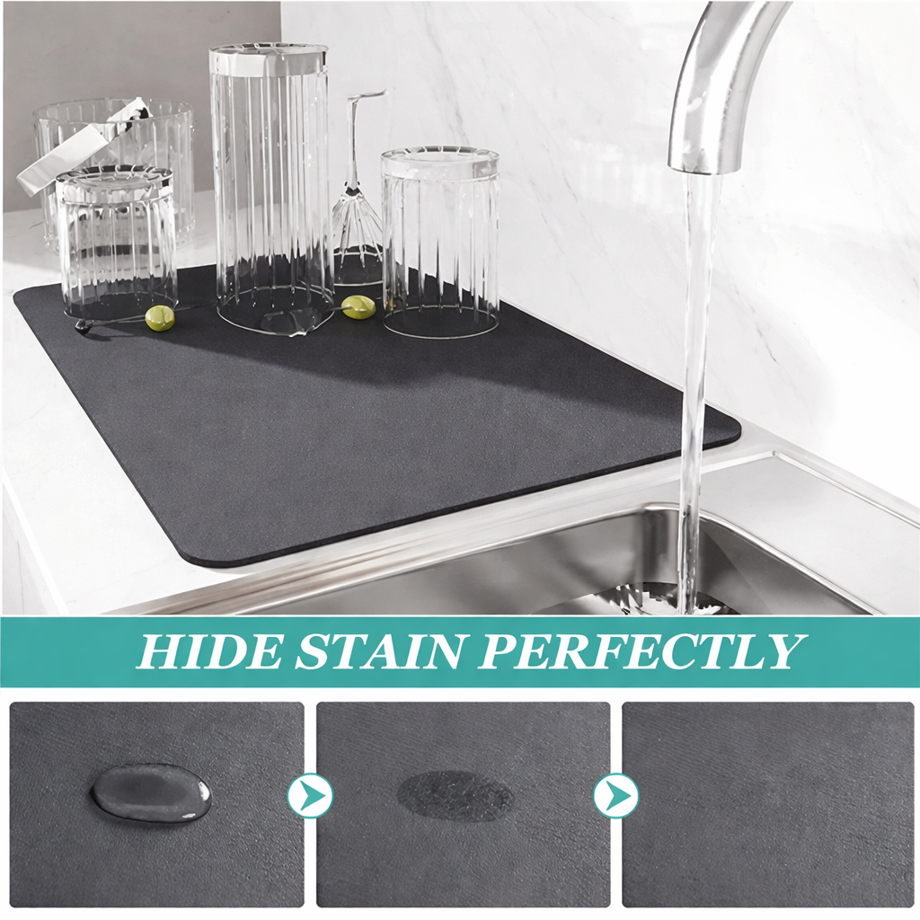 Premium Super Absorbent Anti-Slip Kitchen Drying Mat
